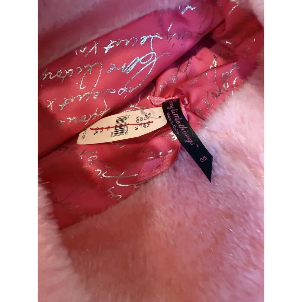 Victoria's Secret Vintage Limited Edition Pink Satin Santa Skirt & Marching Hat